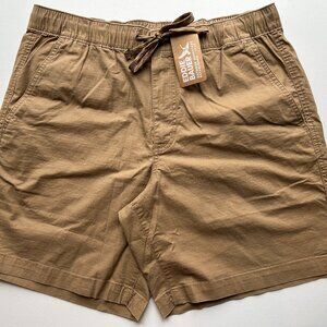 Eddie Bauer Men’s Top Out Ripstop Shorts - Flax - NWT - Size Large